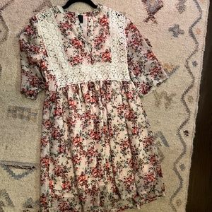 Babydoll Floral Lace dress